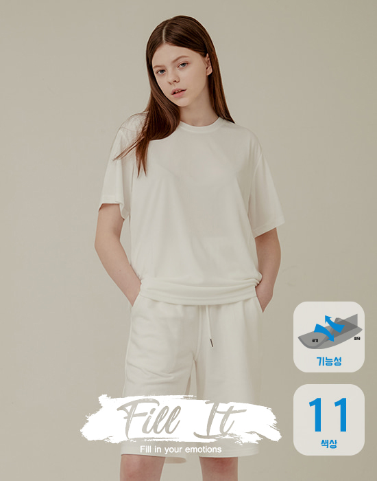 [Fill It]스탠다드 쿨 라운드 반팔 티셔츠