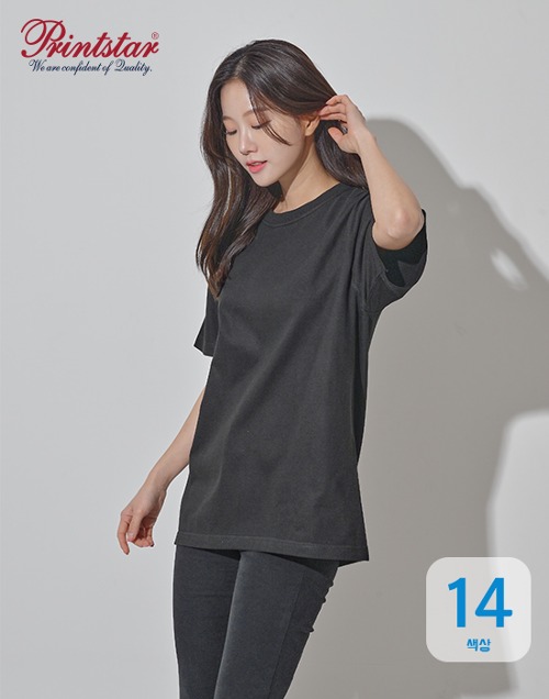 [프린트스타]14수 헤비라운드 티셔츠