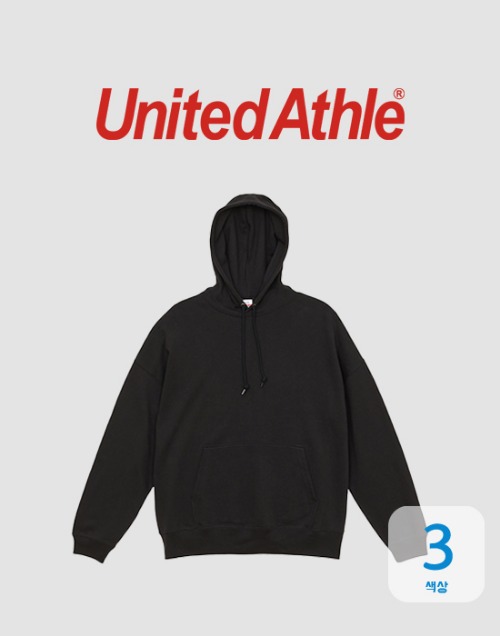 [United Athle] 헤비쮸리 오버핏 후드티 340g